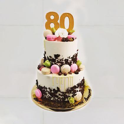 2- Tier Macaron Medley Cake